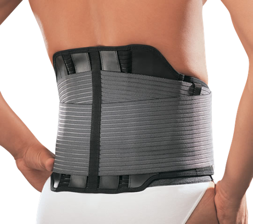 Image LOMBACROSS ACTIVITY G2 Ceinture de soutien lombaire renforcée, avec passe-main ventral, hauteur 26 cm. noir, taille 3