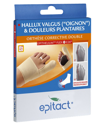 Image ORTHESE EPITHELIUMFLEX HALUS VALGUS DOUBLE P/DROIT M